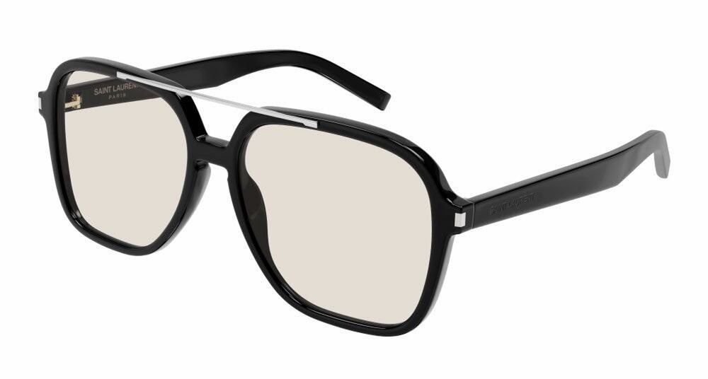 SAINT LAURENT SL 545 001 Black Yellow Women Large Sunglasses AUTHENTIC - Picture 3 of 11